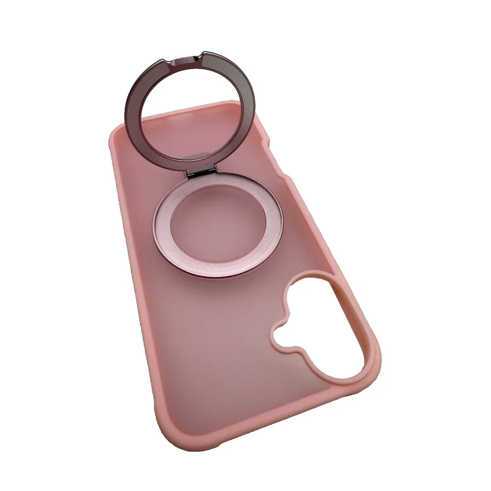 Ultra-Magnetic Stand Case For iPhone 16 Plus Pink, Military Drop Protection READ